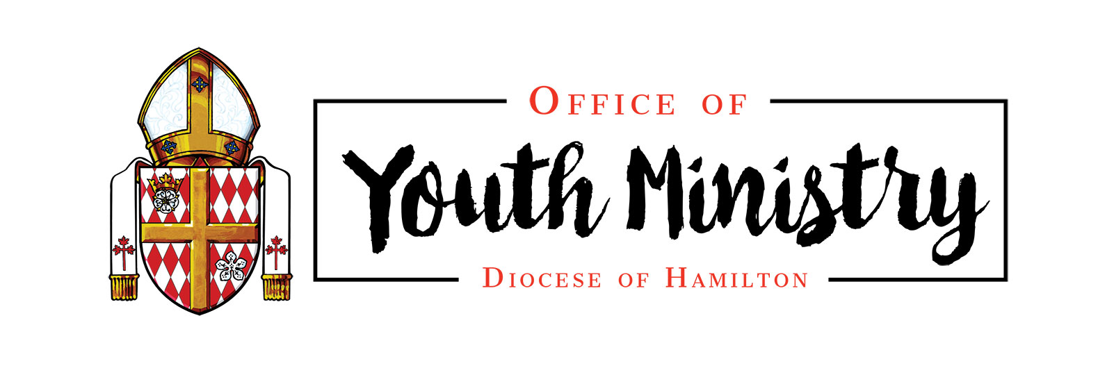 Text and logo for Diocese of Hamilton: Office of Youth Ministry