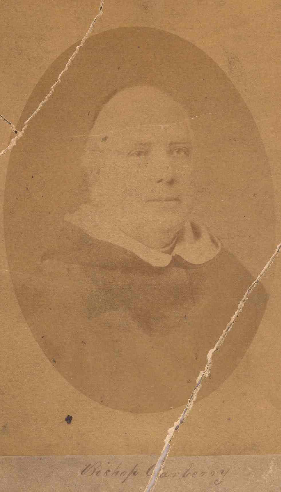 Sepia tone photograph of Bishop James Carbery