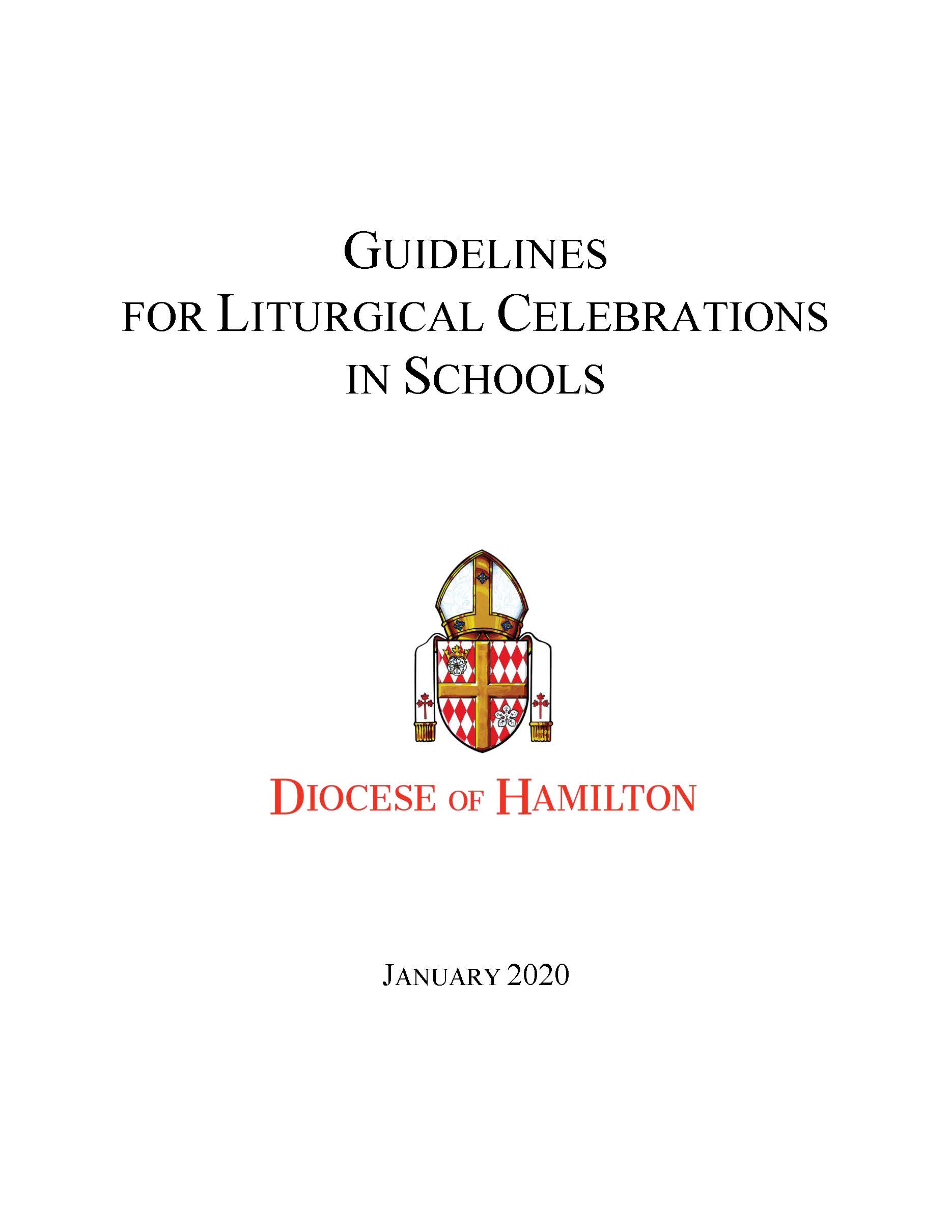 Cover of School Guidelines for Liturgical-Celebrations