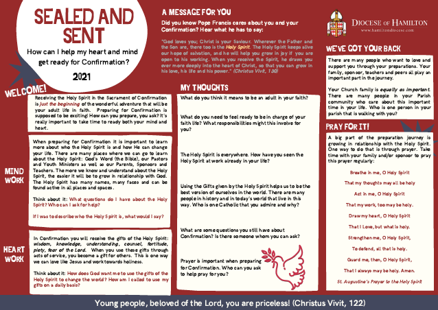 Preview of pamphlet about getting ready for Confirmation