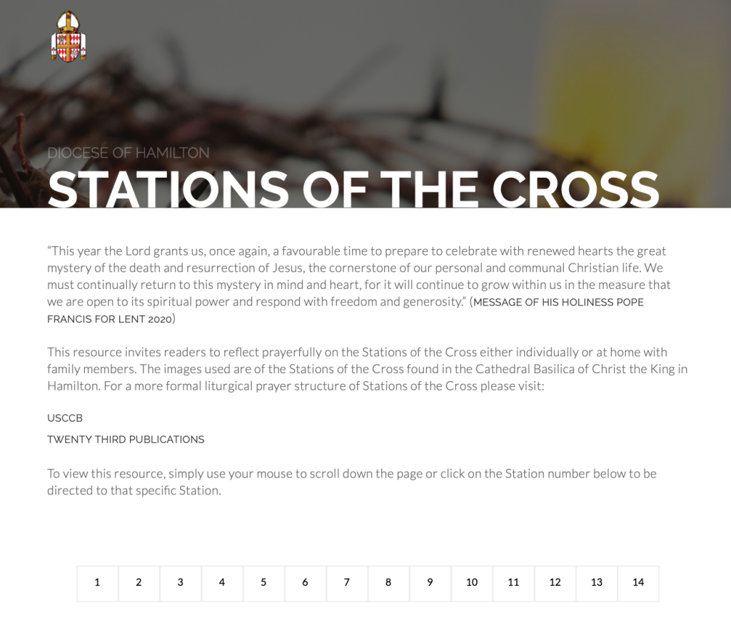 Stations of the Cross preview of site