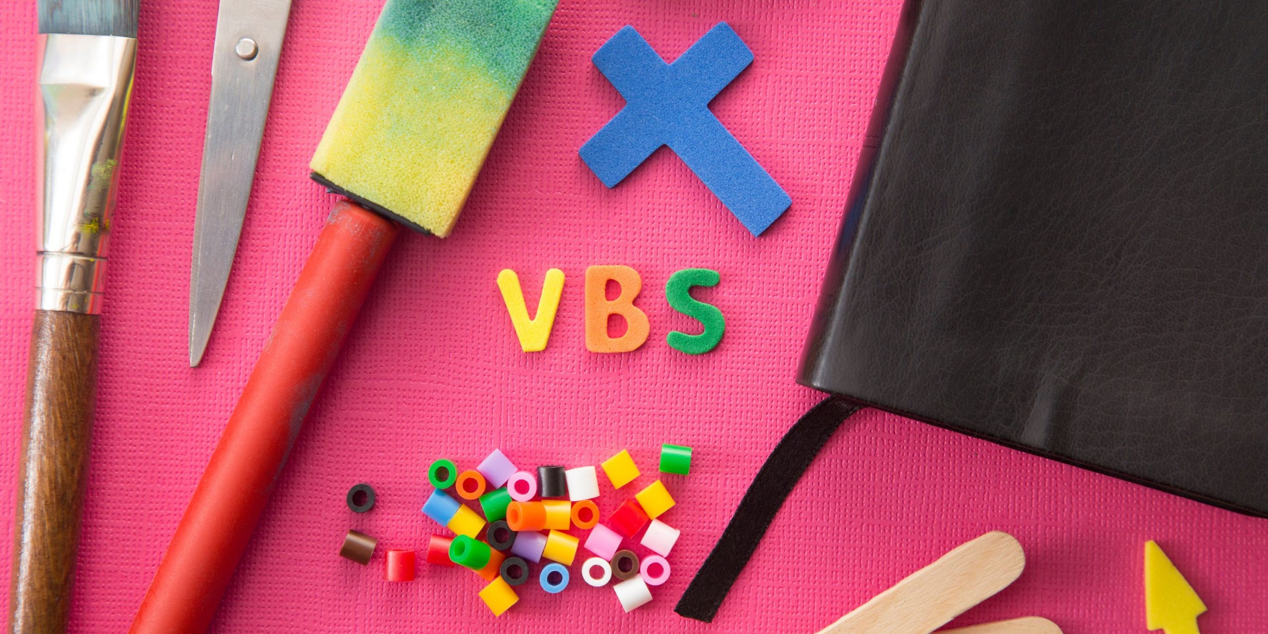 VBS written in craft material