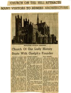 Newspaper article, praising the Basilica of Our Lady Immaculate for it's architecture