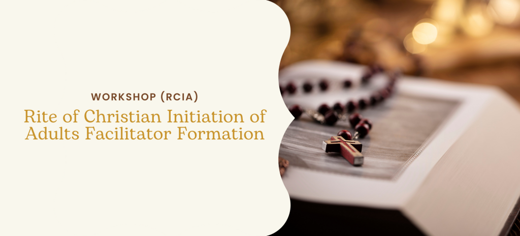 Rcia Ritos Rite of Christian Initiation of Adults Facilitator Formation Workshop