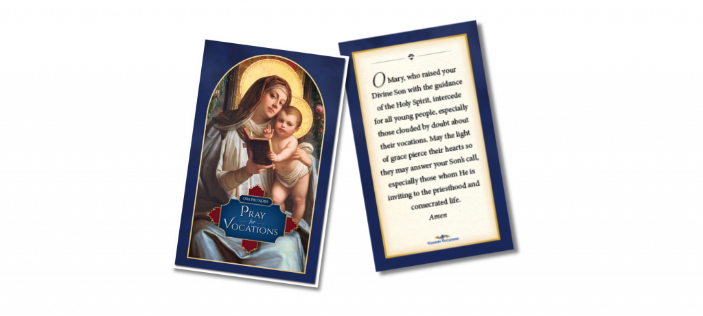 Pray for Vocations Prayer Card