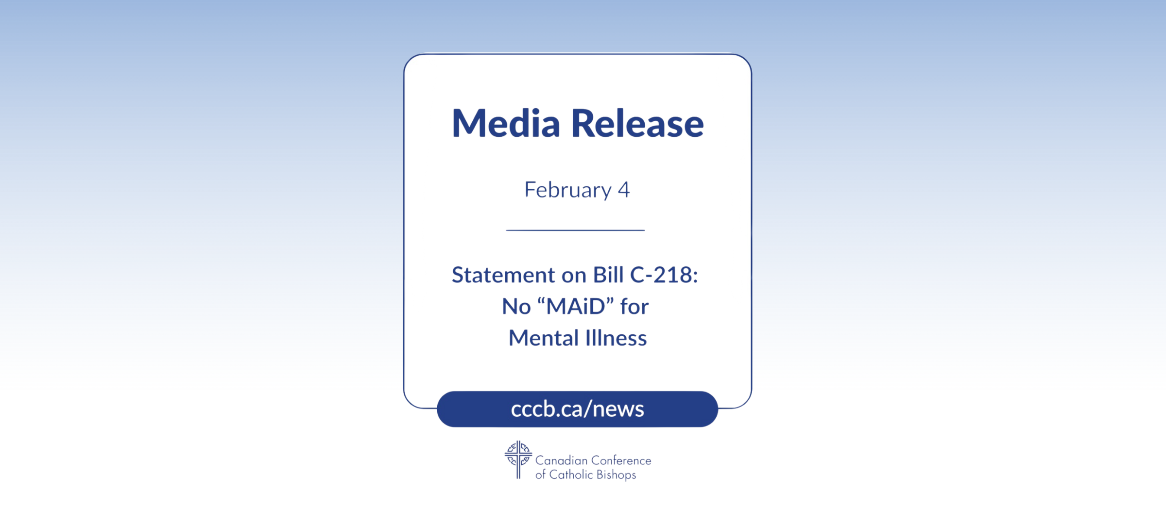 CCCB Statement on Bill C-218: No “MAiD” for Mental Illness