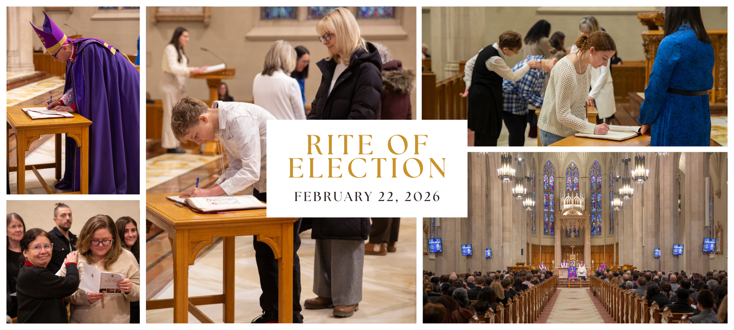 Rite of Election Celebrated at the Cathedral Basilica