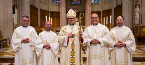 On Saturday, June 6, 2026, Paul Dobrowolski, Gustavo Ponce Maese, Adam Walker, and Ivan Zeljeznjak were ordained to the Permanent Diaconate for the Diocese of Hamilton during a beautiful Mass held at the Cathedral Basilica of Christ the King.