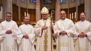 On Saturday, June 6, 2026, Paul Dobrowolski, Gustavo Ponce Maese, Adam Walker, and Ivan Zeljeznjak were ordained to the Permanent Diaconate for the Diocese of Hamilton during a beautiful Mass held at the Cathedral Basilica of Christ the King.