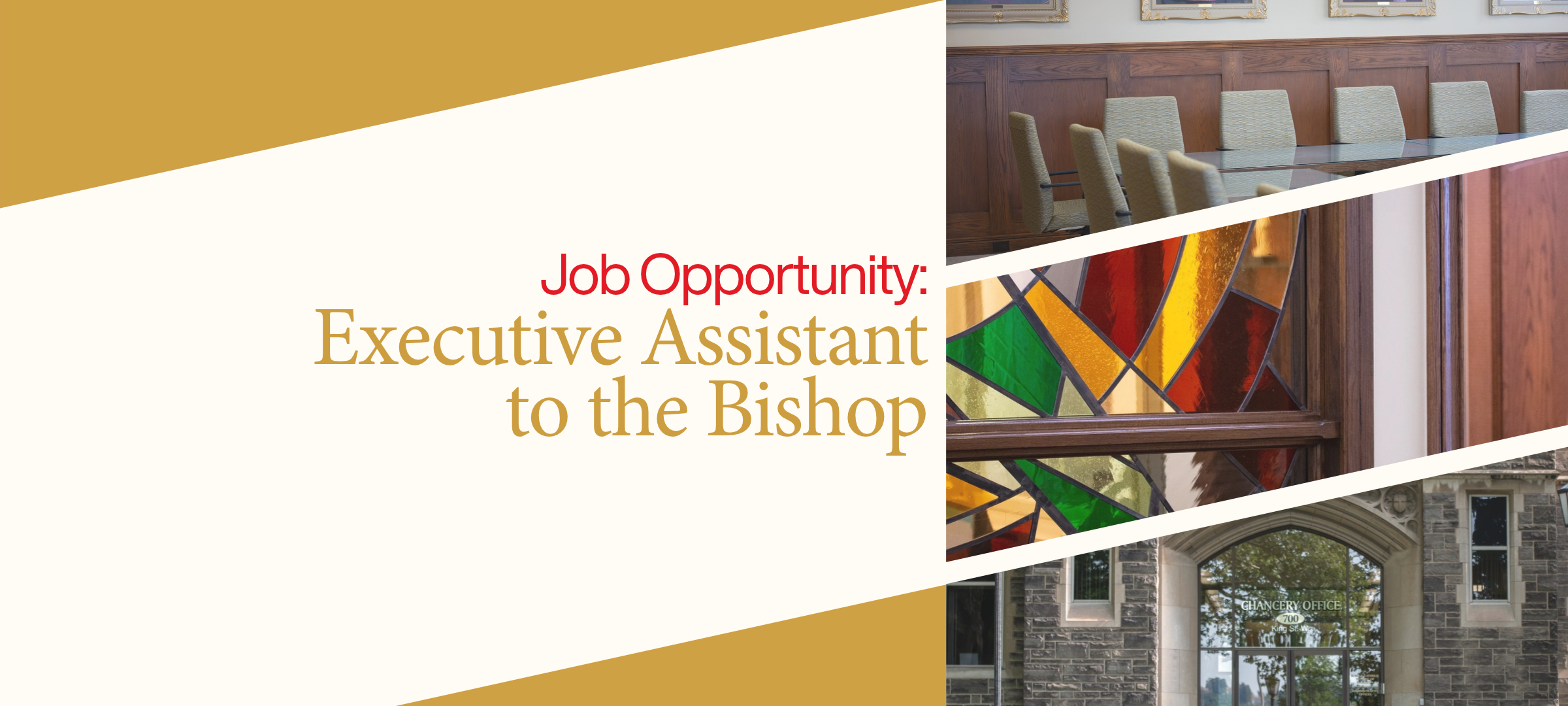 Executive Assistant to the Bishop: Job Opportunity